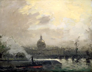 La Seine, quai de Conti, XIXe siècle