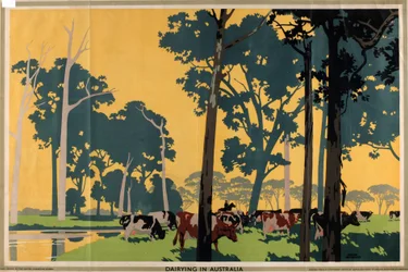 Laiterie en Australie, de la série 
