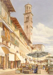 La Piazza delle Erbe, Vérone