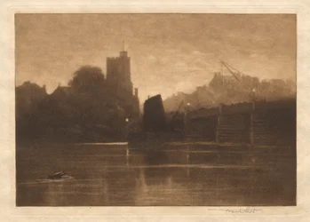 Marée basse, pont de Putney