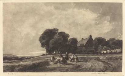 Cottage et moissonneurs