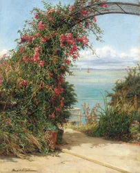 Un jardin au bord de la mer