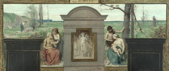 Esquisse pour la mairie du 15e arrondissement : La Famille, entre 1883 et 1884