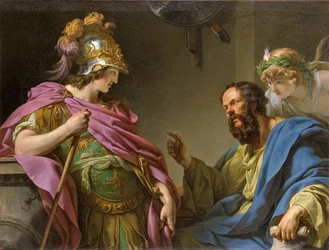 Alcibiade enseigné par Socrate, 1776