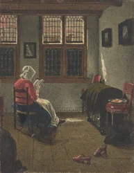 Une femme lisant, d