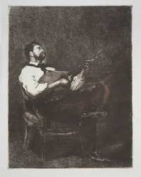 Joueur de guitare, 1861