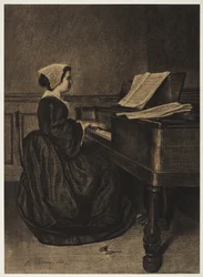 Femme au clavecin