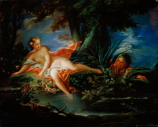 Un baigneur effrayé, 1736