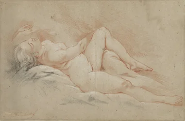 Femme nue allongée sur le dos