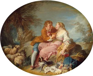 Boucher - Scène pastorale, début des années 1730