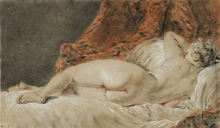 Femme allongée vue de dos, dit le Sommeil, ca 1720