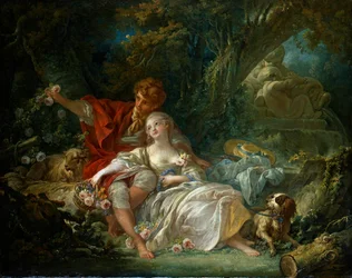 French : Berger et bergère Pastorale