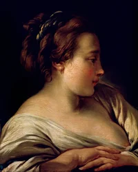 Tête de fille, 18e siècle