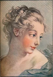 Tête de fille, XVIIIe siècle, 1916