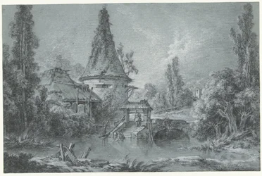 Paysage avec une tour, près de Beauvais