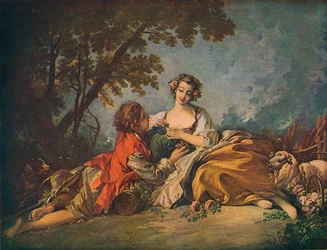 Sujet pastoral, XVIIIe siècle