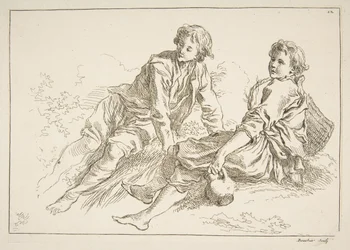 Feuille de croquis, 1753