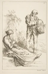 Feuille de croquis, 1753