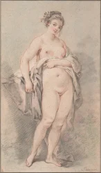 Jeune fille nue debout
