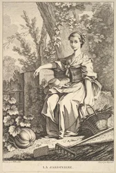 Le jardinier, 1741-63