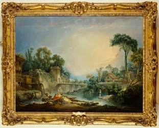 Le pont rustique, vers 1756