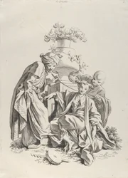 Le toucher, des Cinq Sens, 1720-70