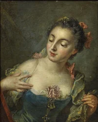 Jeune femme à gauche