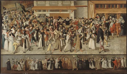 Procession de la Sainte Ligue dans les rues de Paris, vers 1590