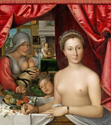 Français :  Dame au bain A Lady in Her Bath
Diane de Poitiers