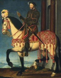 Portrait équestre de François Ier, roi de France. Vers 1540