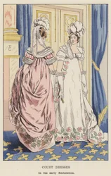 Robes de cour, au début de la Restauration
