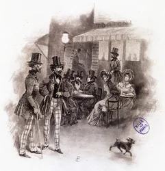 Illustration de « Profil de grisette » appartenant au Recueil « Mimi de Pinson » par Alfred de Musset