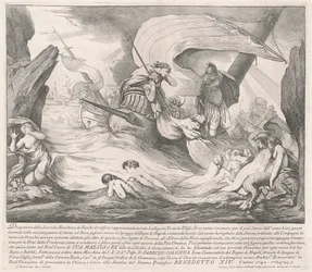 La Seconda Macchina pour la Chinea de 1742 : Ulysse et les sirènes
