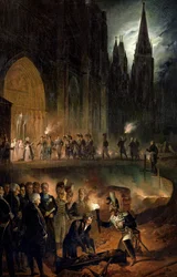 Transfert des ossements de la famille royale à l