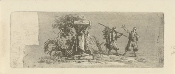Paysage avec deux pêcheurs grecs