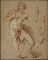 Hercule assis, étude pour Hercule et Omphale