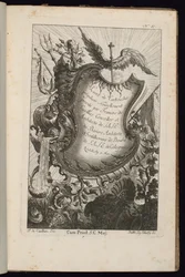Cartouche avec le bâton de Mercure, Livre de Cartouches Irréguliers