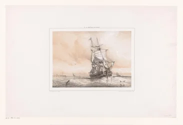 Deux-mâts en mer