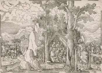 Paysage avec scènes de la vie de Saint Jean-Baptiste