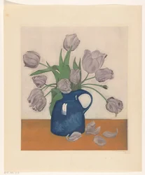 Tulipes dans une cruche