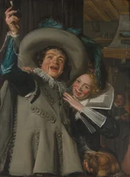 Jeune homme et femme dans une auberge, 1623