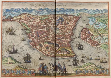 Byzance. Constantinopolis De: Civitates Orbis Terrarum, 1572
