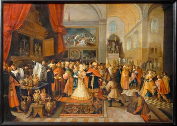 Salomon dans le trésor du temple