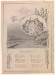 Dessin de Noël pour "Ude og hjemme"