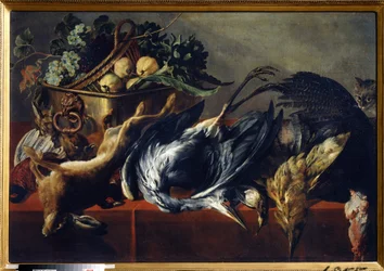 Nature morte avec coffre en ébène