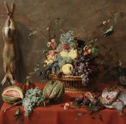 Nature morte aux fruits et au lièvre mort