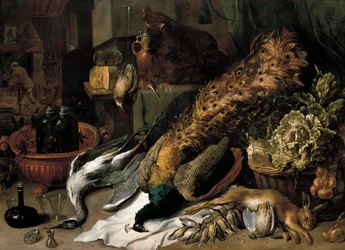 Nature morte avec un refroidisseur de vin