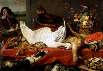 Nature morte avec un cygne, 1640s