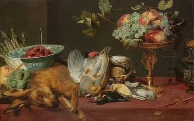 Nature morte avec petit gibier et fruits