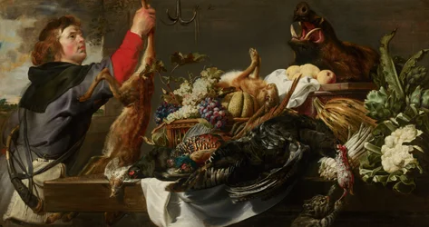 Nature morte avec chasseur, vers 1615
